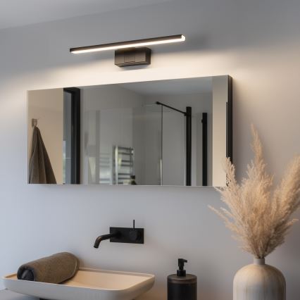 Aigostar - LED osvetlitev kopalniškega ogledala LED/8W/230V 4000K 40 cm IP44 črna