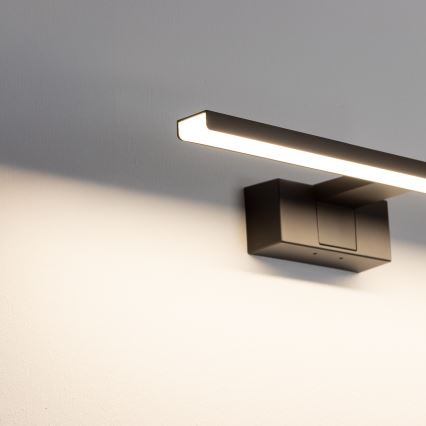 Aigostar - LED osvetlitev kopalniškega ogledala LED/8W/230V 4000K 40 cm IP44 črna