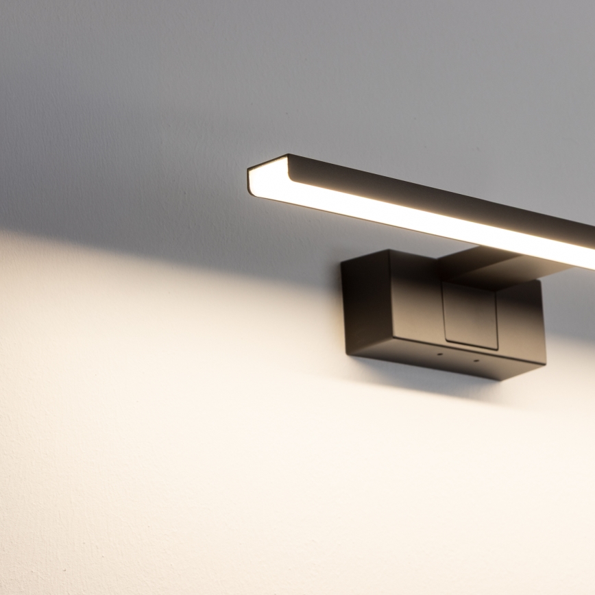 Aigostar - LED osvetlitev kopalniškega ogledala LED/8W/230V 4000K 40 cm IP44 črna