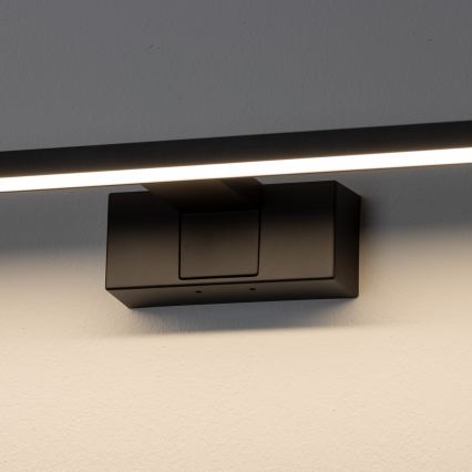 Aigostar - LED osvetlitev kopalniškega ogledala LED/8W/230V 4000K 40 cm IP44 črna