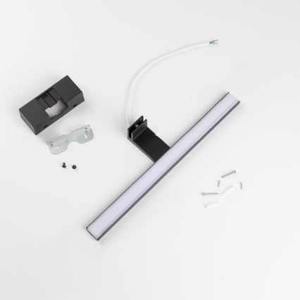 Aigostar - LED osvetlitev kopalniškega ogledala LED/8W/230V 4000K 40 cm IP44 črna