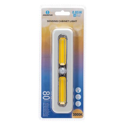 Aigostar - LED osvetlitev omare s senzorjem gibanja LED/3xAAA 3000K bela