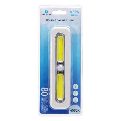 Aigostar - LED osvetlitev omare s senzorjem gibanja LED/3xAAA 6500K bela