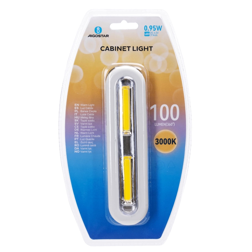 Aigostar - LED osvetlitev za omaro LED/3xAAA 3000K bela