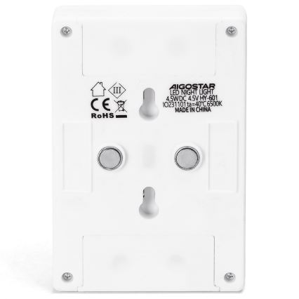 Aigostar - LED Prenosna nočna svetilka LED/3xAAA 6500K