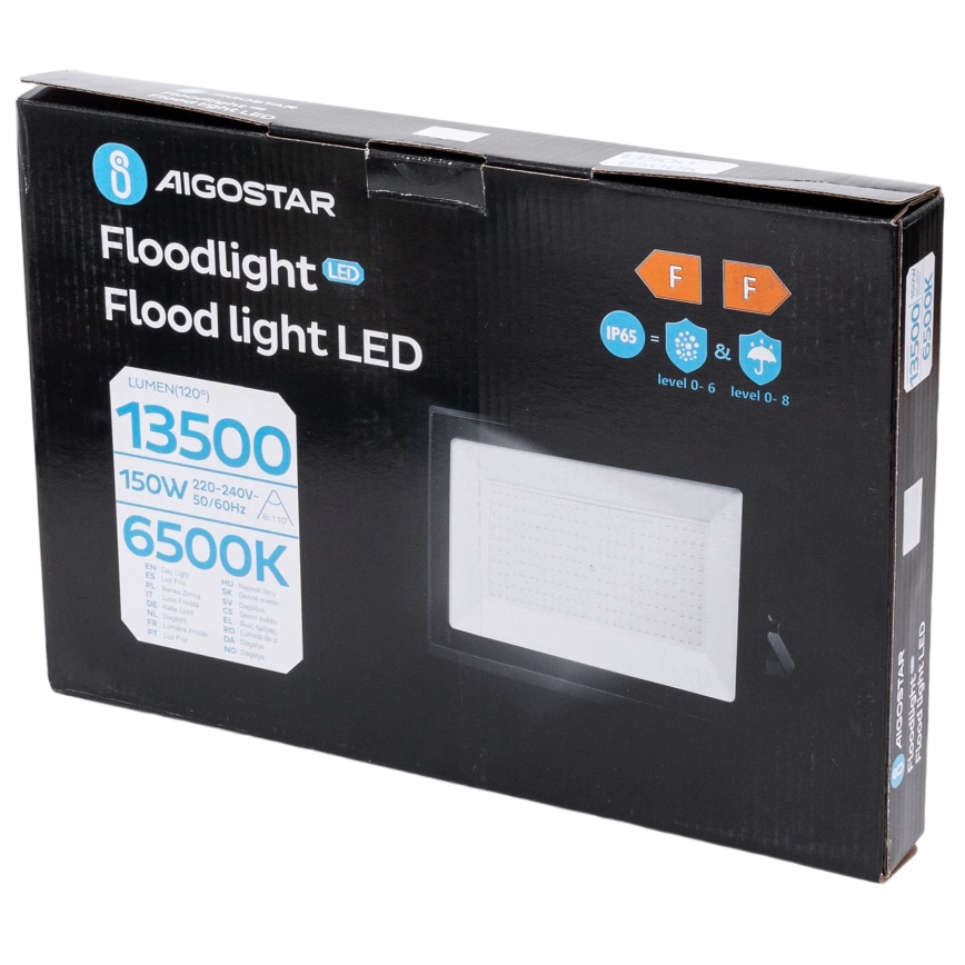 Aigostar - LED reflektor LED/150W/230V 6500K IP65 črna