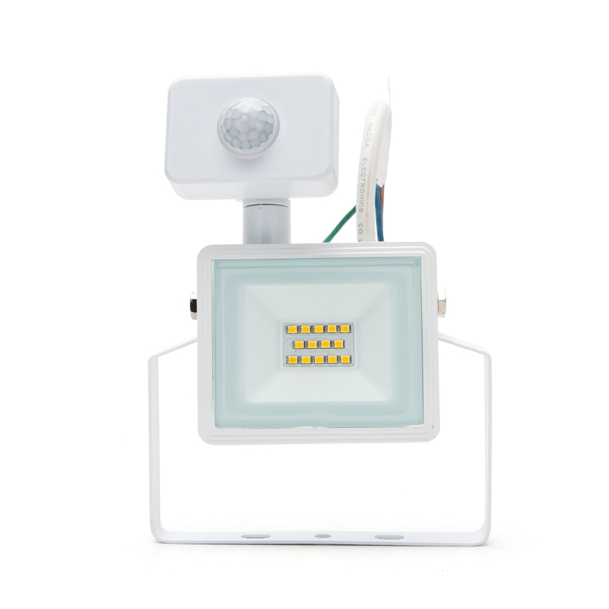 Aigostar - LED Reflektor s senzorjem LED/10W/230V 4000K IP65 bela