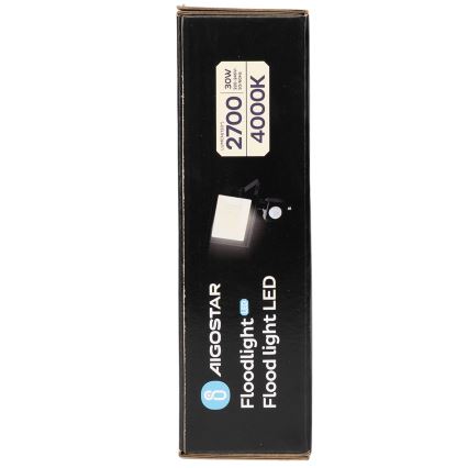 Aigostar - LED reflektor s senzorjem LED/30W/230V 4000K IP65