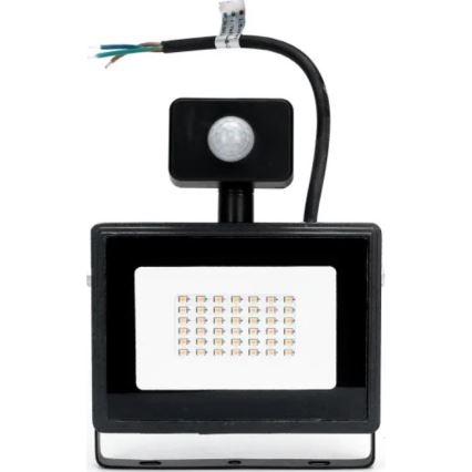 Aigostar - LED Reflektor s senzorjem LED/50W/230V 4000K IP65 črna