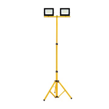 Aigostar - LED Reflektor s stojalom 2xLED/30W/230V 6500K IP65 oranžna/črna