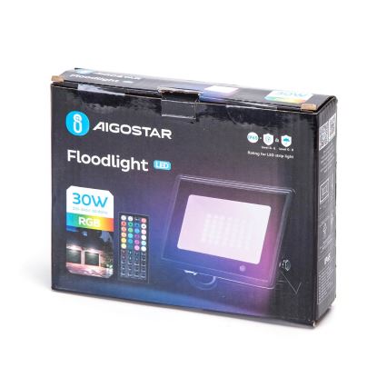 Aigostar - LED RGB Reflektor LED/30W/230V IP65 + Daljinski upravljalnik