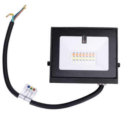 Aigostar - LED RGB zatemnitveni reflektor LED/20W/230V IP65 + daljinski upravljalnik