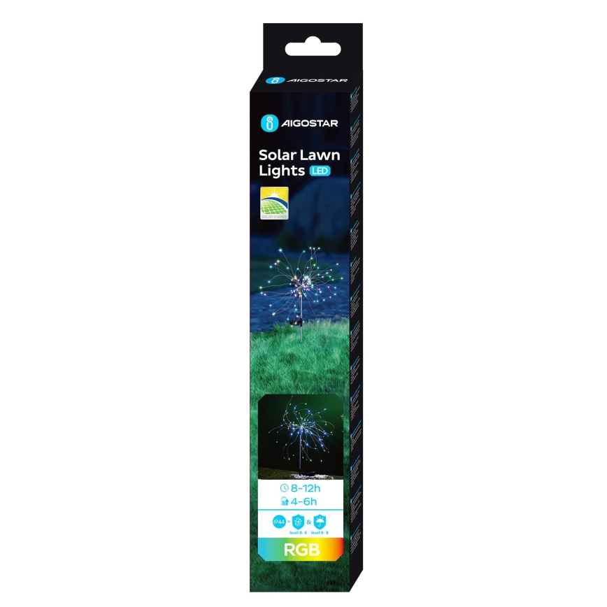 Aigostar - LED RGB Solarna svetilka LED/0,03W/1,2V IP44