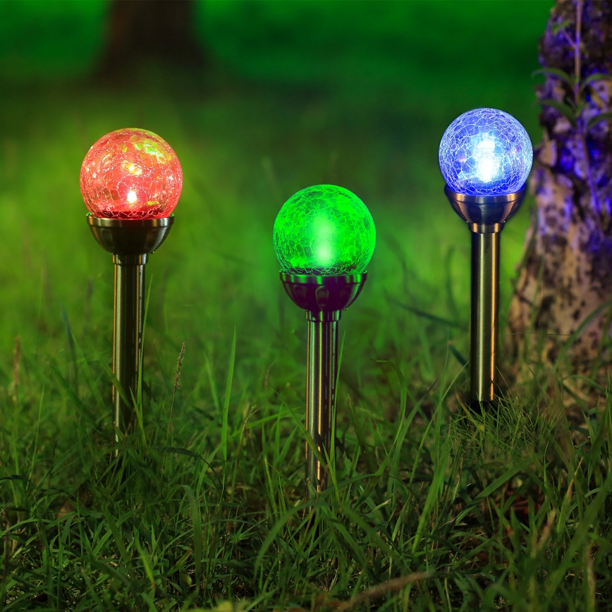 Aigostar - LED RGB Solarna svetilka LED/0,08W/2V IP44 200 mAh