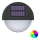 Aigostar - LED RGB Stenska solarna svetilka LED/1W/1,2V črna IP44