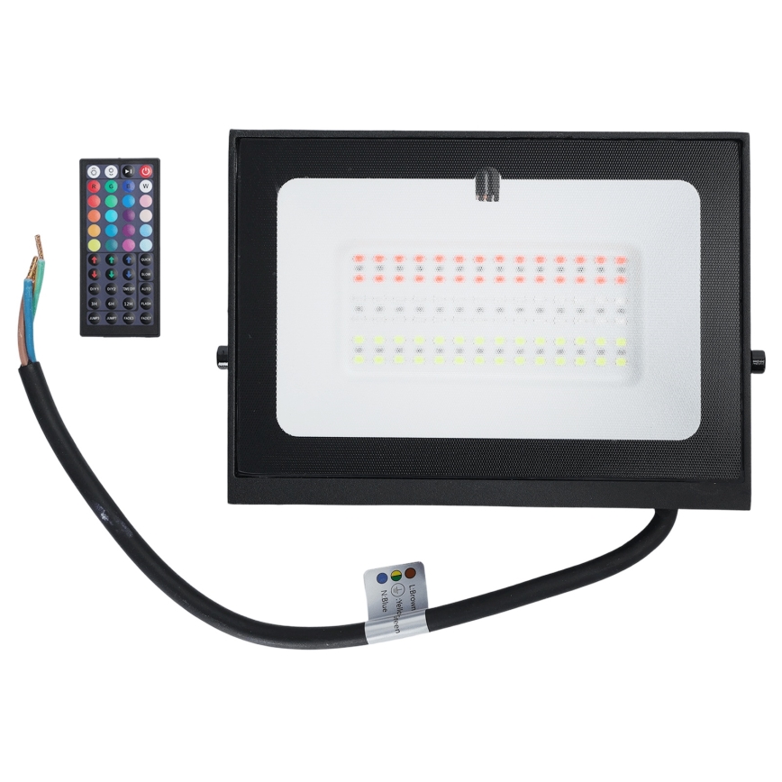 Aigostar - LED RGB Zatemnjevalni reflektor LED/50W/230V IP65 + daljinski upravljalnik
