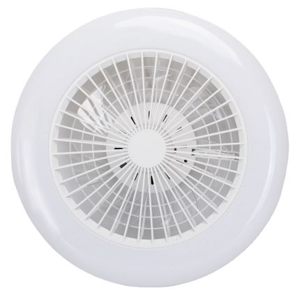 Aigostar - LED RGB Zatemnitvena stropna svetilka z ventilatorjem MESH LED/40W/230V 2700-6500K bela + Daljinski upravljalnik