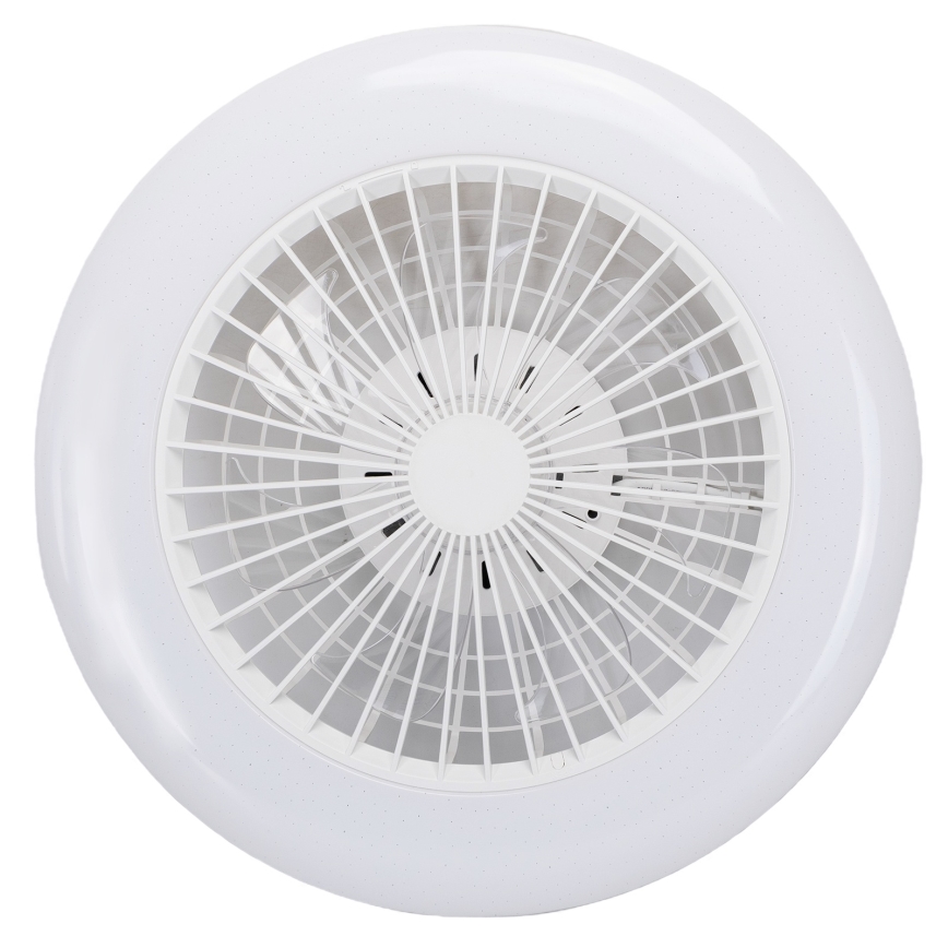 Aigostar - LED RGB Zatemnitvena stropna svetilka z ventilatorjem MESH LED/40W/230V 2700-6500K bela + Daljinski upravljalnik