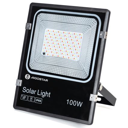 Aigostar - LED RGB Zatemnitveni solarni reflektor LED/100W/3,2V IP66 + Daljinski upravljalnik