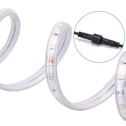 Aigostar - LED RGB Zatemnitveni solarni trak LED/5W/3,2V 5+2m IP65 + Daljinski upravljalnik