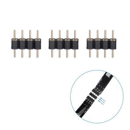 Aigostar - LED RGB Pametni Zatemnitveni trak 4x0,5m LED/4,5W/5V Wi-Fi + Daljinski upravljalnik