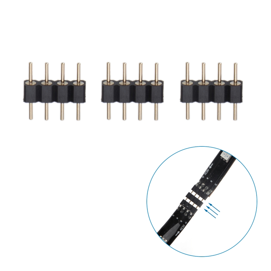 Aigostar - LED RGB Pametni Zatemnitveni trak 4x0,5m LED/4,5W/5V Wi-Fi + Daljinski upravljalnik