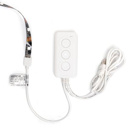 Aigostar - LED RGB Pametni Zatemnitveni trak 4x0,5m LED/4,5W/5V Wi-Fi + Daljinski upravljalnik