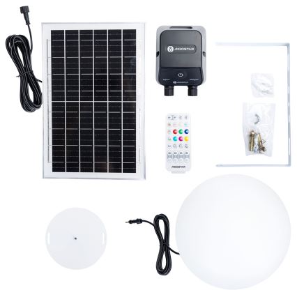 Aigostar - LED RGB z možnostjo zatemnitve zunanja svetilka MESH LED/35W/3,7V 4000mAh 2700-6500K IP65 premer 30 cm