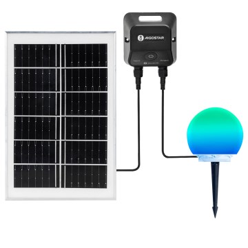 Aigostar - LED RGB zunanja svetilka MESH z možnostjo zatemnitve LED/20W/3,7V 4000mAh 2700-6500K IP65 premer 20 cm