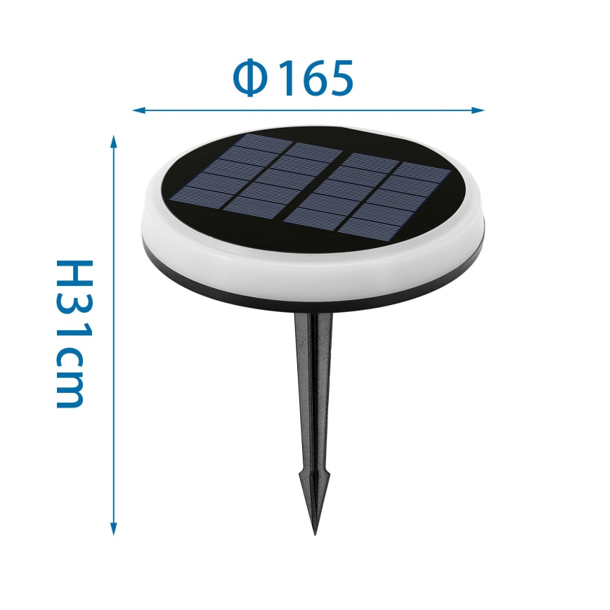 Aigostar - LED RGBIC Solarna svetilka LED/0,6W/3,7V IP65
