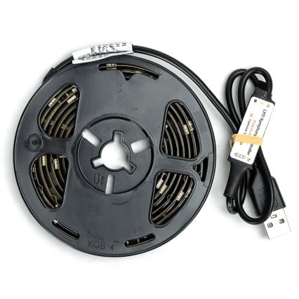 Aigostar - Zatemljiv RGBIC LED trak 2m LED/4,9W/5V + z daljinskim upravljalnikom