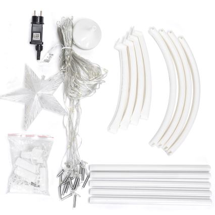 Aigostar - LED RGBICW zunanja božična dekoracija 165xLED/230V 1,8m IP44 + daljinski upravljalnik