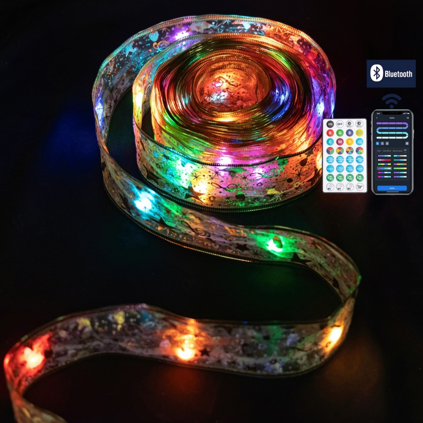 Aigostar - LED RGBICW pametni zunanji niz MESH 100 LED 10 m IP44 + daljinski upravljalnik