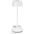 Aigostar - LED RGBW Dimming namizna svetilka z vtičnicami in USB LED/4,6W/230V 3000/4000/6500K bela