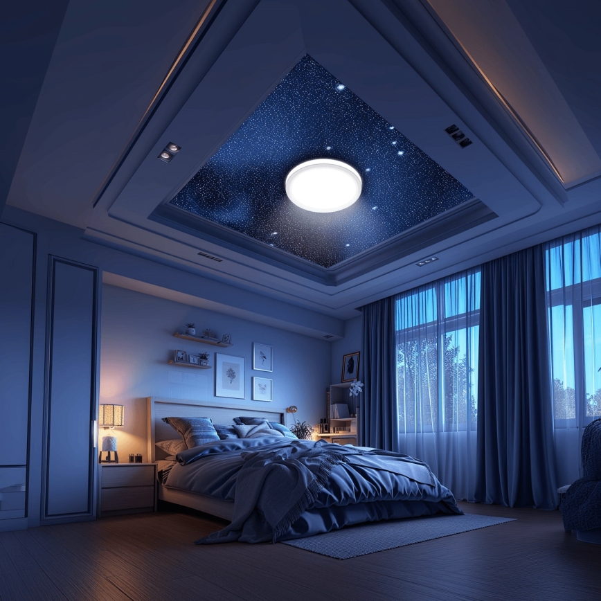 Aigostar - LED RGBW Kopalniška stropna svetilka MESH LED/24W/230V 3000-6500K IP44 + Daljinski upravljalnik