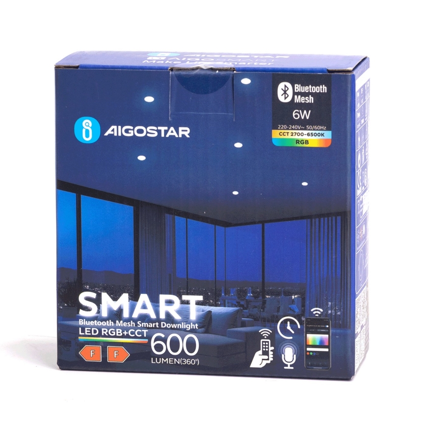 Aigostar - LED RGBW Kopalniška vgradna svetilka MESH LED/6W/230V 2700-6500K IP44