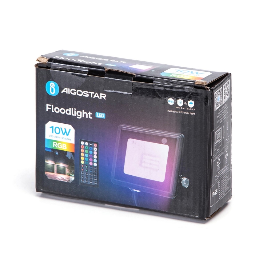 Aigostar - LED RGBW reflektor z možnostjo zatemnitve LED/10W/230V IP65 + daljinski upravljalnik