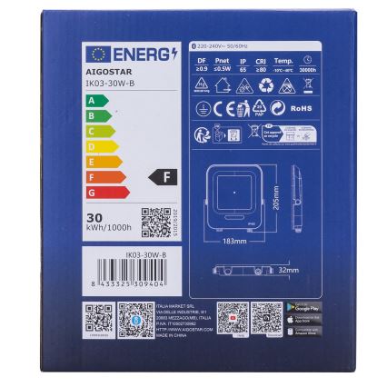 Aigostar - LED RGBW Reflektor MESH MESH LED/30W/230V 6500K IP65 + Daljinski upravljalnik