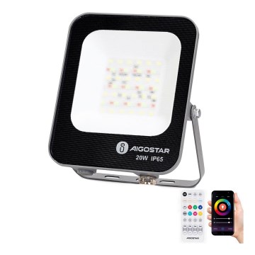 Aigostar - LED RGBW Reflektor MESH MESH LED/20W/230V 6500K IP65 + Daljinski upravljalnik