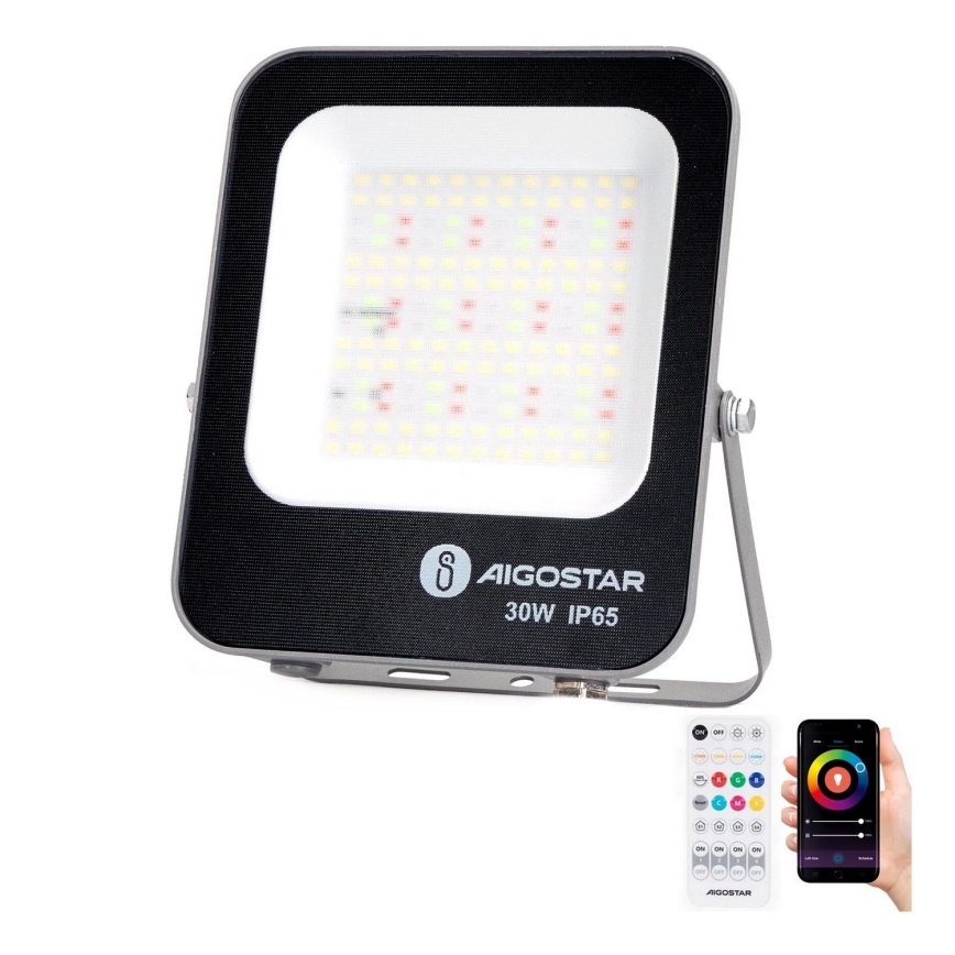 Aigostar - LED RGBW Reflektor MESH MESH LED/30W/230V 6500K IP65 + Daljinski upravljalnik