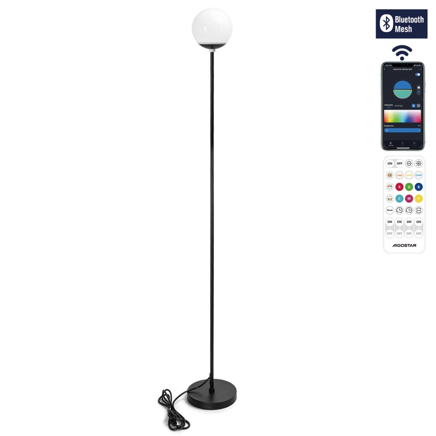 Aigostar - LED RGBW stoječa svetilka MESH, z nastavljivo jakostjo svetlobe, LED/8W/230V + daljinski upravljalnik