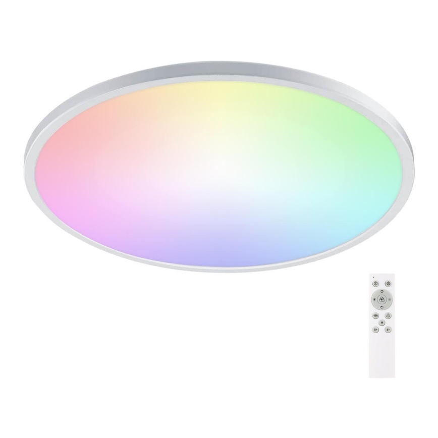 Aigostar - LED RGBW Zatemnitvena kopalniška stropna svetilka LED/24W/230V 3000-6500K pr. 42 cm IP44 + Daljinski upravljalnik