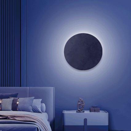 Aigostar - LED RGBW Zatemnitvena stenska svetilka MESH Smart LED/12W/230V 2700-6500K črna + Daljinski upravljalnik