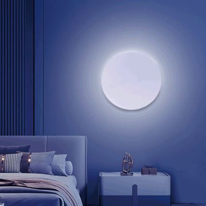 Aigostar - LED RGBW Zatemnitvena stenska svetilka MESH Smart LED/12W/230V 2700-6500K bela + Daljinski upravljalnik