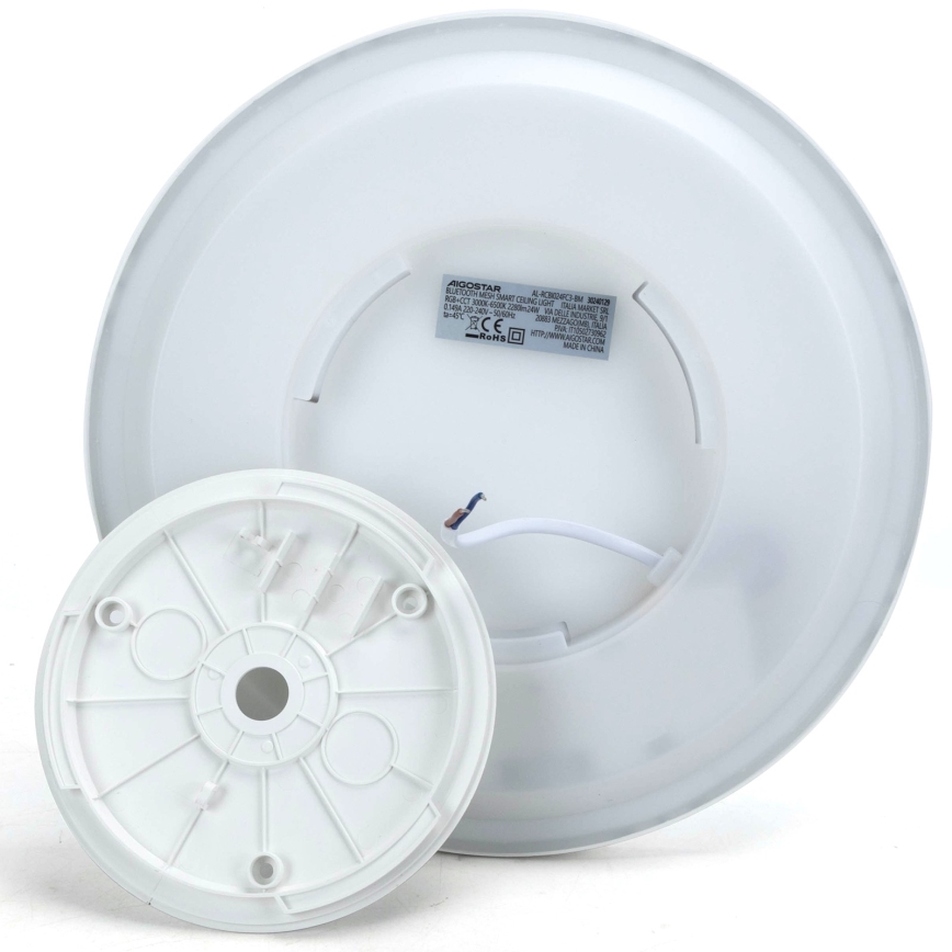 Aigostar - LED RGBW Zatemnitvena stropna svetilka MESH LED/24W/230V 3000-6500K bela + Daljinski upravljalnik