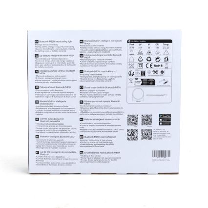 Aigostar - LED RGBW Zatemnitvena stropna svetilka MESH LED/24W/230V 3000-6500K bela + Daljinski upravljalnik
