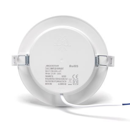 Aigostar - LED RGBW Zatemnitvena vgradna svetilka LED/9W/230V 2700-6500K pr. 14,5 cm Wi-Fi