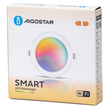 Aigostar - LED RGBW Zatemnitvena vgradna svetilka LED/9W/230V 2700-6500K pr. 14,5 cm Wi-Fi