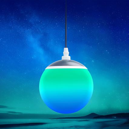 Aigostar - LED RGBW Zatemnitveni lestenec na vrvici MESH LED/8W/230V 2700-6500K bela + Daljinski upravljalnik