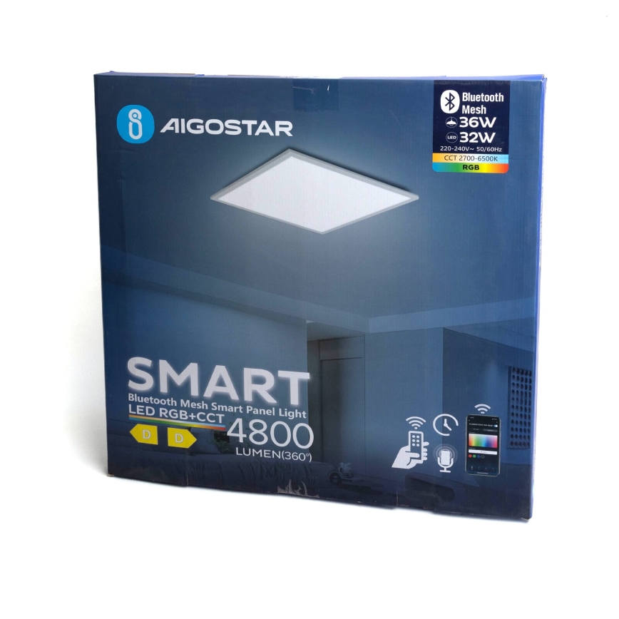 Aigostar - LED RGBW Zatemnitveni panel MESH LED/36W/230V 60x60 cm